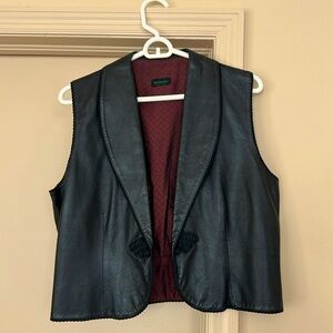 Genuine leather, silk lined Bottega Veneta vest